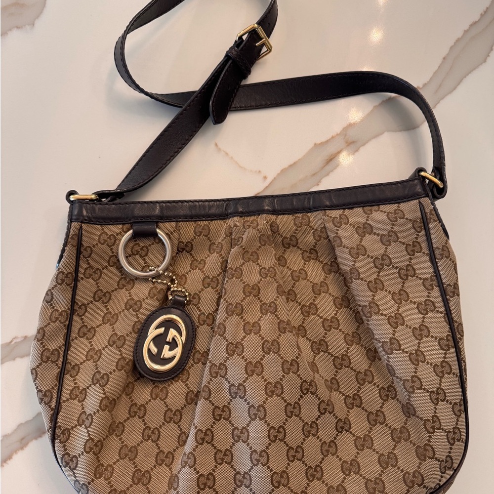 Authentic Gucci Brown Shoulder Bag
